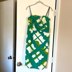 Strapless David Meister party dress